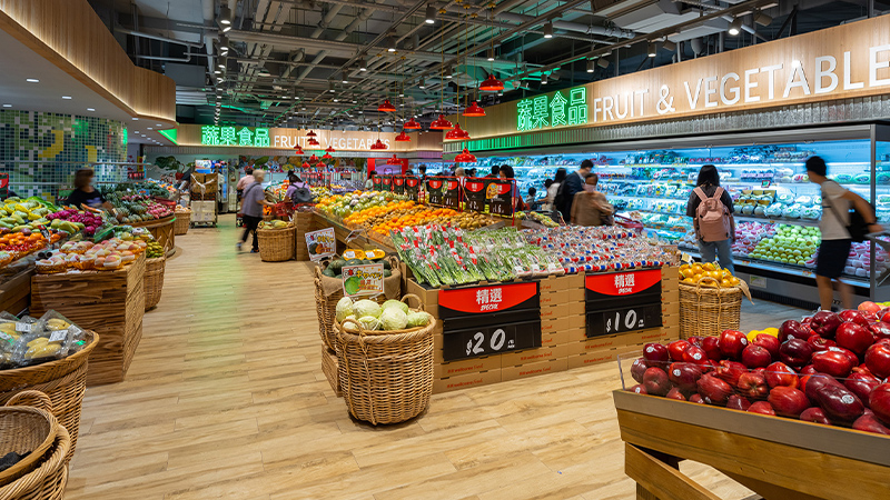 Wellcome Fresh supermarket in Sai Yin Pun Hong Kong