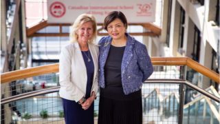 CDNIS Hong Kong - Emily Pong, Head of Admissions with Dr Jane Camblin