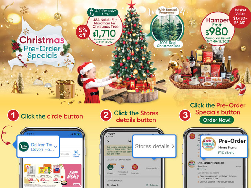 Oliver's Hong Kong Yuu app for Christmas food delivery