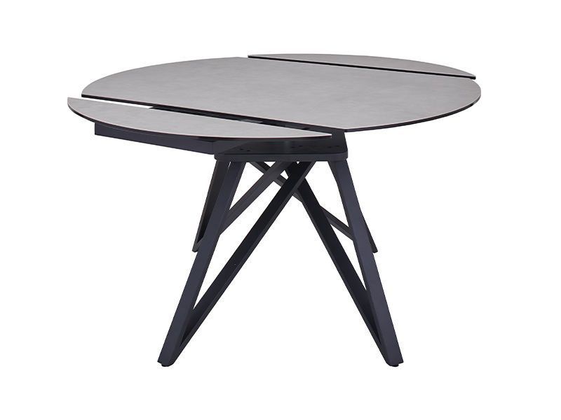 Dining tables - Stadium extension table with tempered glass, $11,990, Indigo Living