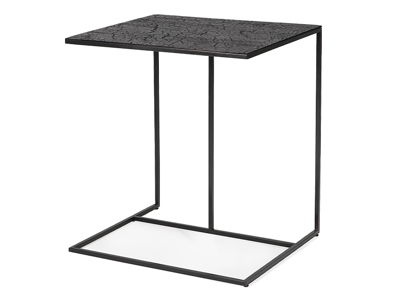 Home office furniture - Triptic side table in black