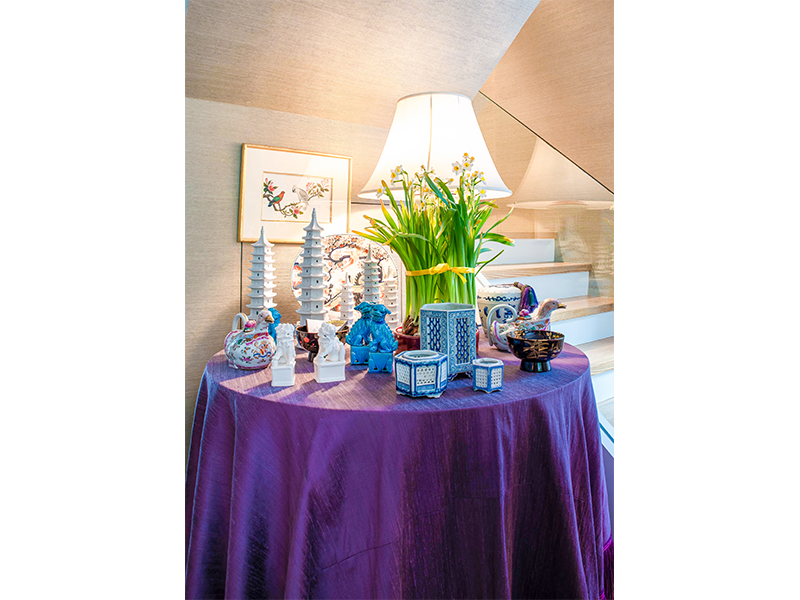 Home of Amanda Clarke of Altfield Interiors - purple décor