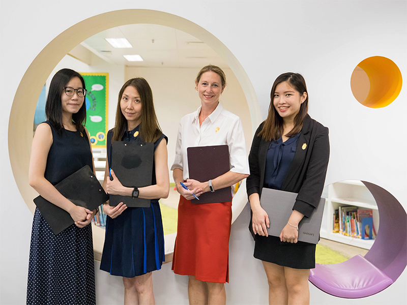 Admissions staff and teachers at Shrewsbury International School Hong Kong