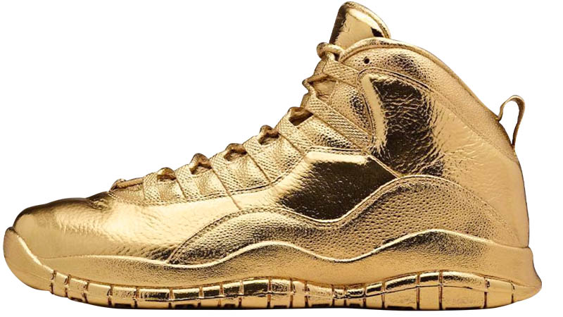 Gold sneakers
