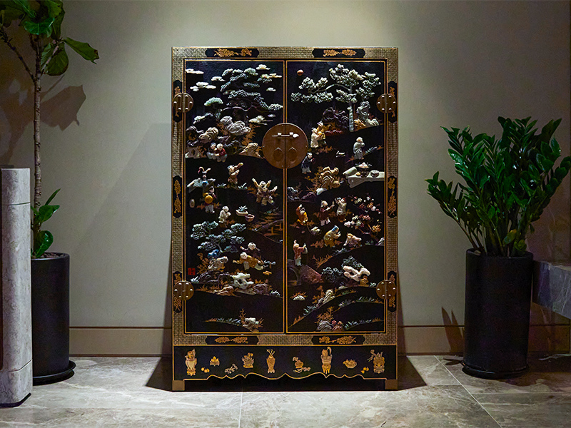 Ming Dynasty Chest - Chinese art collection at K11 Artus serviced residence in Hong Kong
