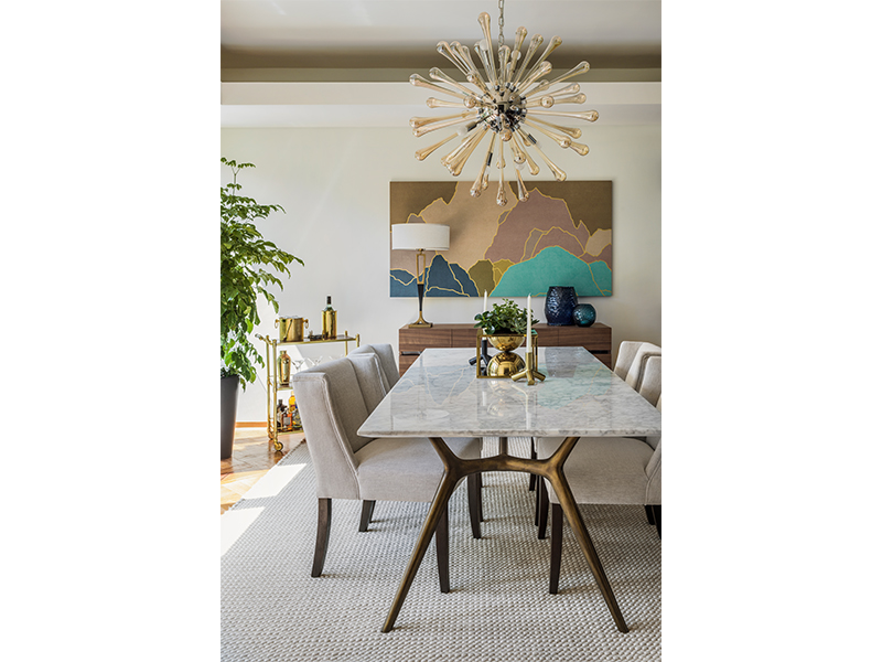 Dining room furniture - Cecile marble dining table, Indigo Living