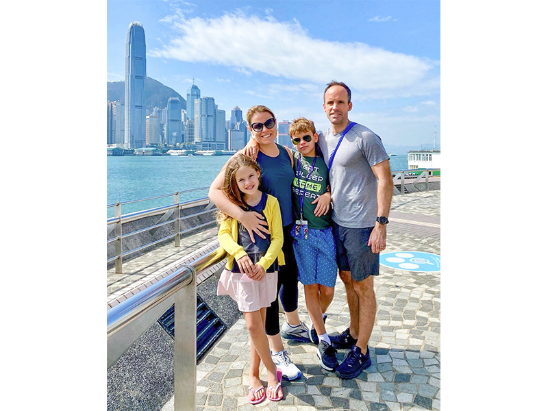 Living in Tai Wai New Territories Hong Kong - Amy Overy and family
