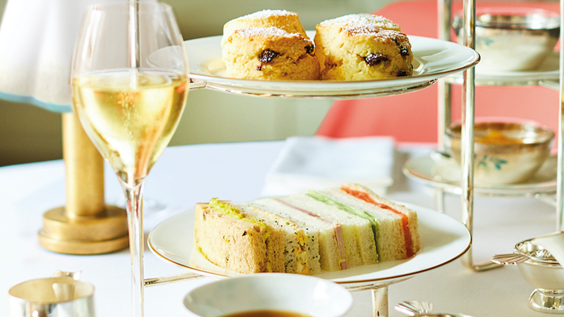 afternoon tea at Fortnum and Mason