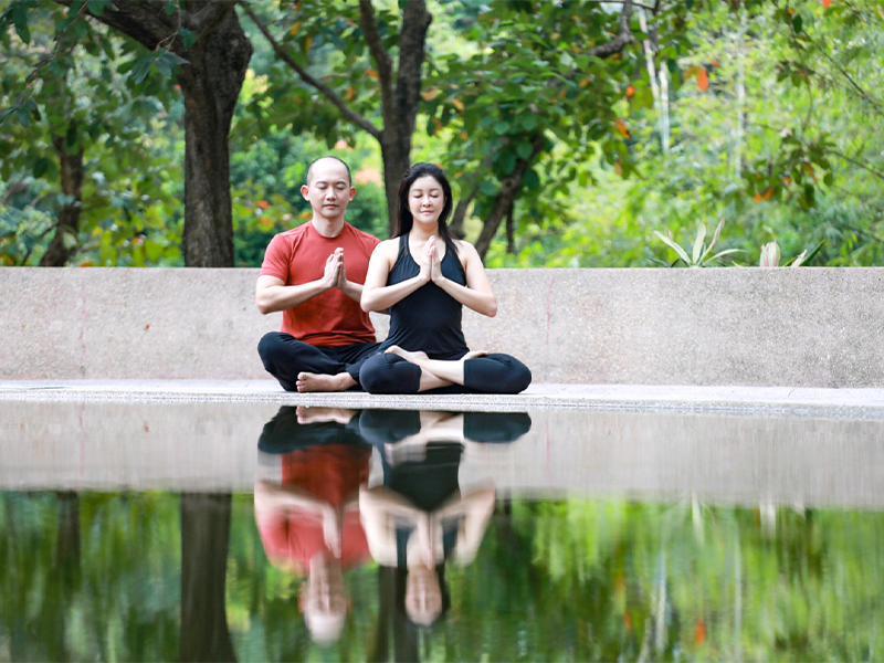Yoga and meditation at Flo Yoga in Hong Kong