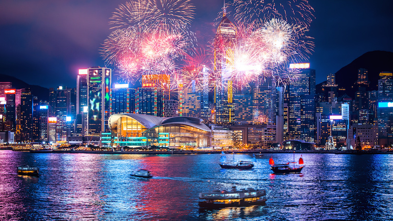 Hong Kong fireworks schedule and chinese new year fireworks